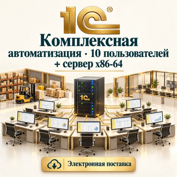 ka10-1c-web 1С:Комплексная автоматизация для 10 пользователей + клиент-сервер (x86-64). Электронная поставка