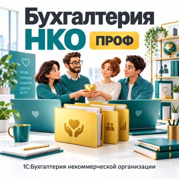 softinto-1c-nkoprof 1С:Бухгалтерия НКО ПРОФ — электронная поставка