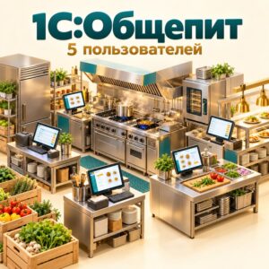 1С:Предприятие 8. Общепит. Комплект для 5 пользователей. Электронная поставка
